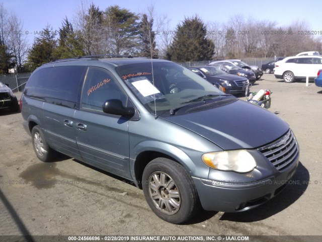 2C4GP64L65R222587 - 2005 CHRYSLER TOWN & COUNTRY LIMITED BLUE photo 1