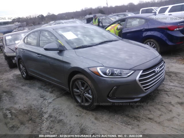 5NPD84LF3JH341253 - 2018 HYUNDAI ELANTRA SEL/VALUE/LIMITED GRAY photo 1