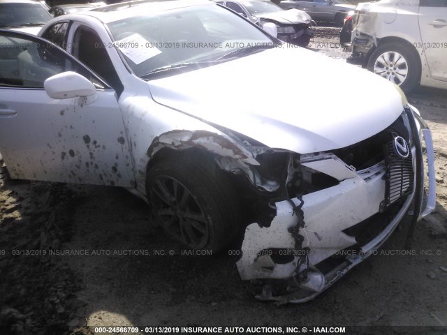 JTHBK262782062436 - 2008 LEXUS IS 250 WHITE photo 6