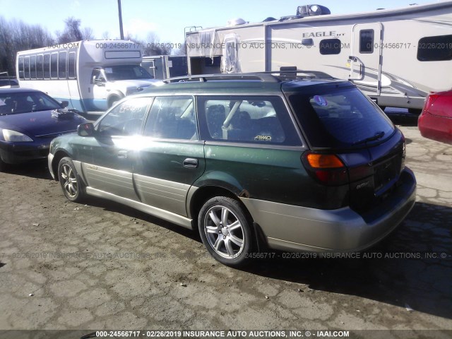 4S3BH675137601015 - 2003 SUBARU LEGACY OUTBACK AWP GREEN photo 3