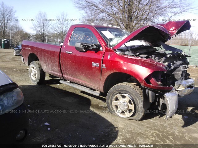 3C6LD5BL4CG305997 - 2012 DODGE RAM 2500 SLT MAROON photo 1