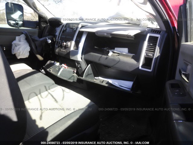 3C6LD5BL4CG305997 - 2012 DODGE RAM 2500 SLT MAROON photo 5