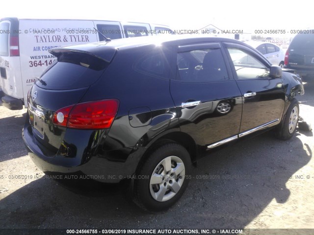 JN8AS5MT0CW291055 - 2012 NISSAN ROGUE S/SV BLACK photo 4