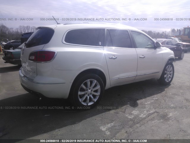 5GAKRDKD7DJ231131 - 2013 BUICK ENCLAVE WHITE photo 4