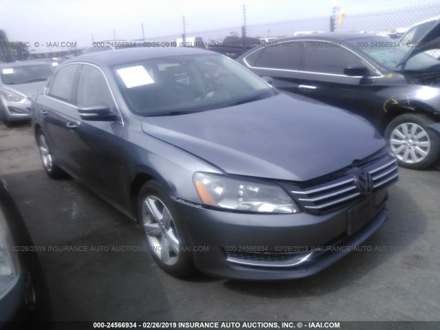 1VWBP7A35DC104779 - 2013 VOLKSWAGEN PASSAT SE GRAY photo 1