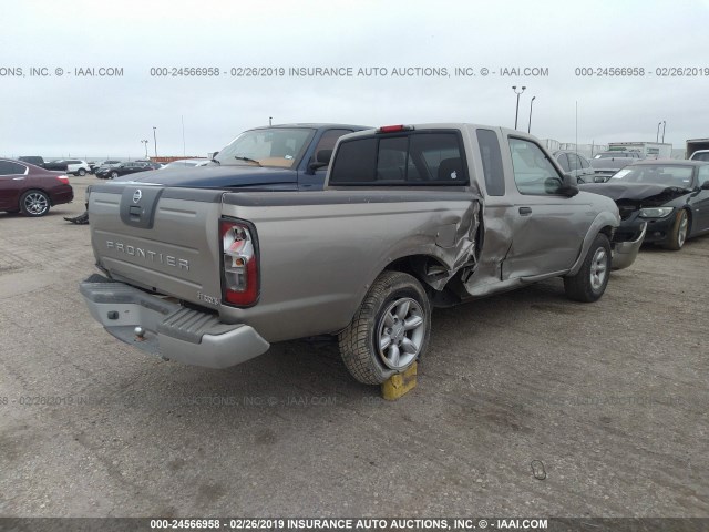 1N6DD26T54C478435 - 2004 NISSAN FRONTIER KING CAB XE TAN photo 4