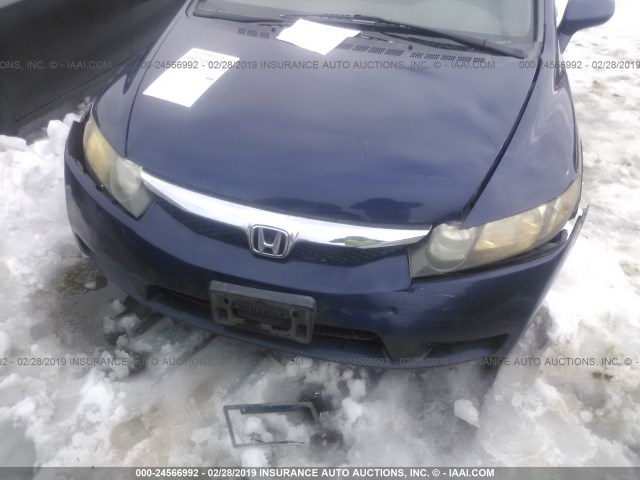 19XFA1F61BE008689 - 2011 HONDA CIVIC LX-S Mavi foto 6