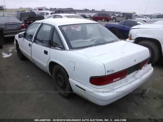 2G4WB52M6S1413397 - 1995 BUICK REGAL CUSTOM WHITE photo 3