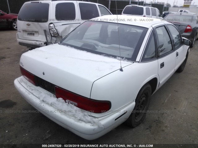 2G4WB52M6S1413397 - 1995 BUICK REGAL CUSTOM WHITE photo 4