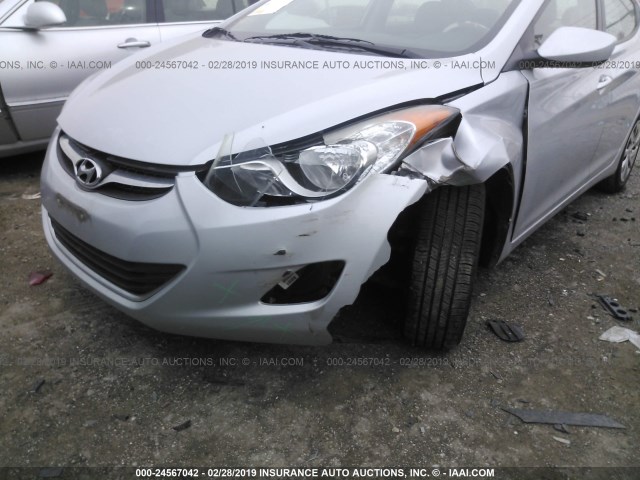 5NPDH4AE7BH032459 - 2011 HYUNDAI ELANTRA GLS/LIMITED SILVER photo 6