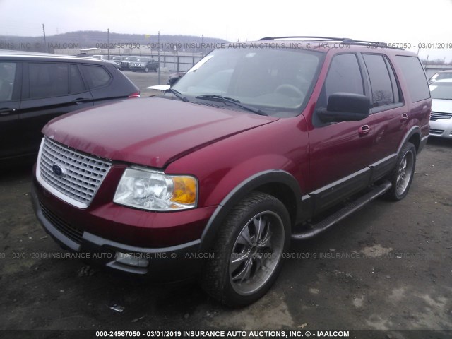 1FMPU15L84LA95919 - 2004 FORD EXPEDITION XLT RED photo 2