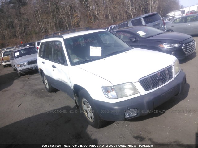 JF1SF63521H715808 - 2001 SUBARU FORESTER L WHITE photo 1