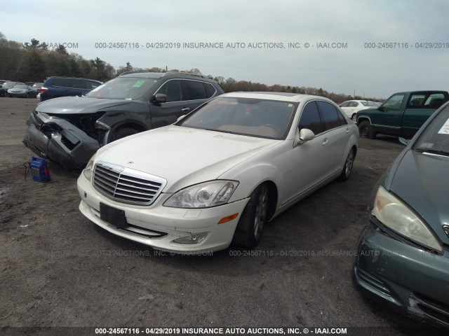 WDDNG86X88A164497 - 2008 MERCEDES-BENZ S 550 4MATIC WHITE photo 2
