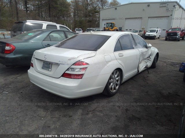 WDDNG86X88A164497 - 2008 MERCEDES-BENZ S 550 4MATIC WHITE photo 4