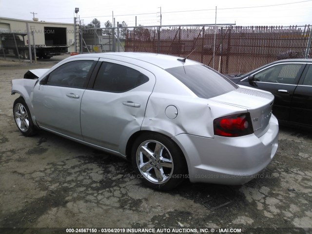 1B3BD4FBXBN587795 - 2011 DODGE AVENGER EXPRESS SILVER photo 3