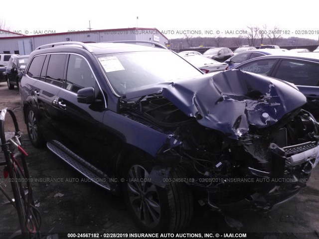 4JGDF7CE3EA434779 - 2014 MERCEDES-BENZ GL 450 4MATIC BLUE photo 1