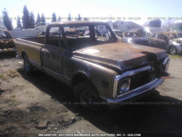 CCE142Z171723 - 1972 CHEVROLET C10 YELLOW photo 1