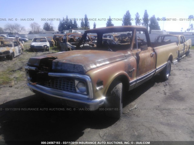 CCE142Z171723 - 1972 CHEVROLET C10 YELLOW photo 2