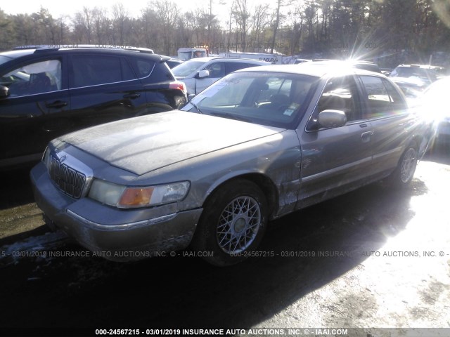 2MEFM74W42X616809 - 2002 MERCURY GRAND MARQUIS GS GRAY photo 2