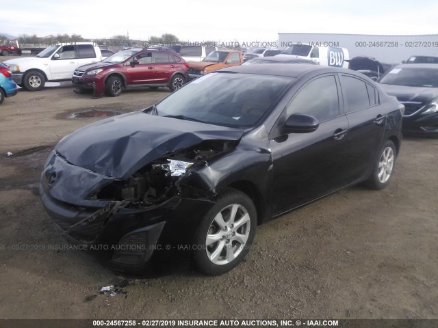 JM1BL1SG0A1341068 - 2010 MAZDA 3 I BLACK photo 2