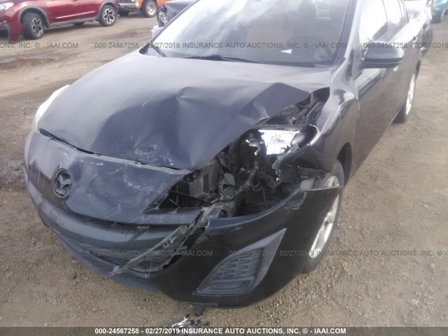 JM1BL1SG0A1341068 - 2010 MAZDA 3 I BLACK photo 6