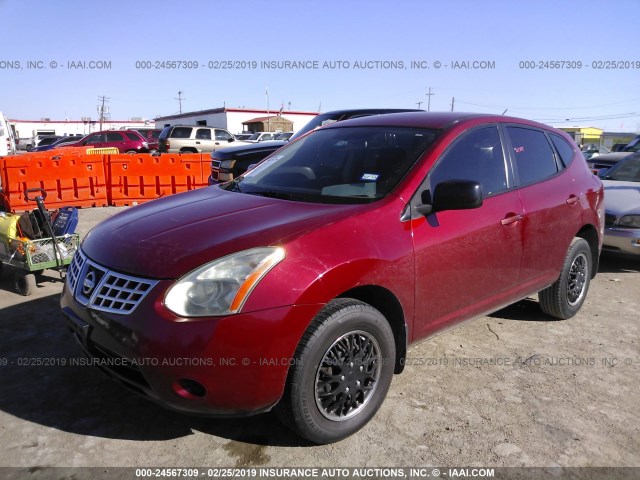 JN8AS58T59W044178 - 2009 NISSAN ROGUE S/SL RED photo 2