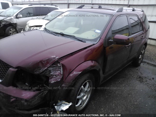 1FMDK03106GA16789 - 2006 FORD FREESTYLE LIMITED BURGUNDY photo 2