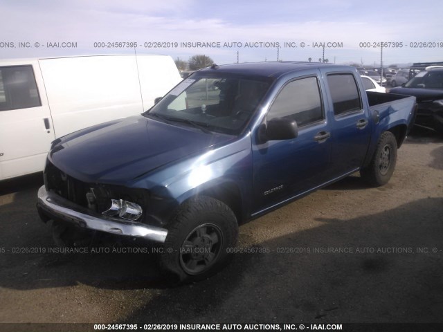 1GCCS136558110855 - 2005 CHEVROLET COLORADO BLUE photo 2