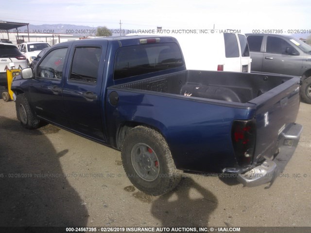 1GCCS136558110855 - 2005 CHEVROLET COLORADO BLUE photo 3