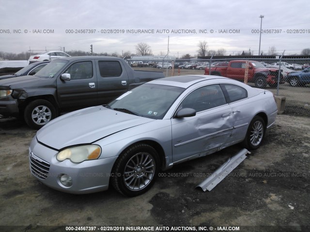 4C3AG52H84E055176 - 2004 CHRYSLER SEBRING LIMITED SILVER photo 2