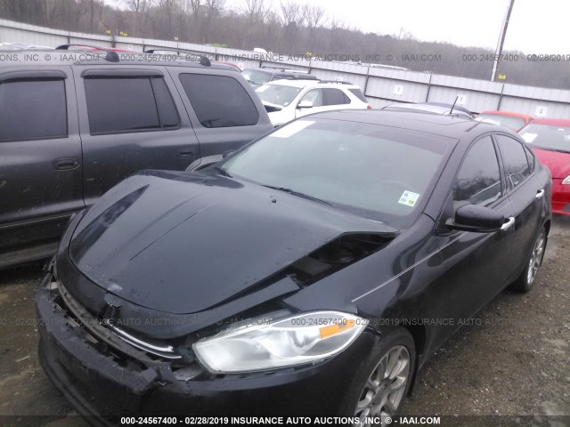 1C3CDFCB7ED692960 - 2014 DODGE DART LIMITED BLACK photo 2