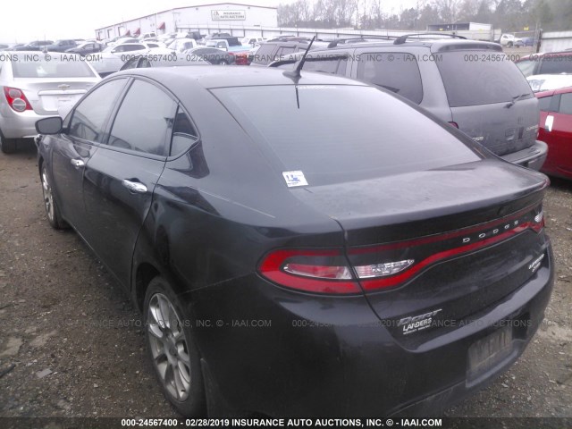 1C3CDFCB7ED692960 - 2014 DODGE DART LIMITED BLACK photo 3