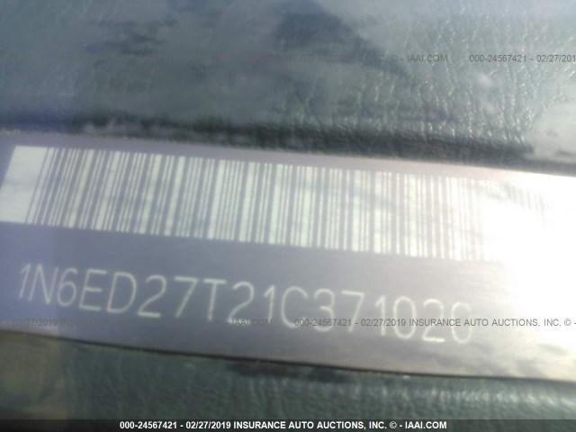 1N6ED27T21C371020 - 2001 NISSAN FRONTIER CREW CAB XE/CREW CAB SE YELLOW photo 9