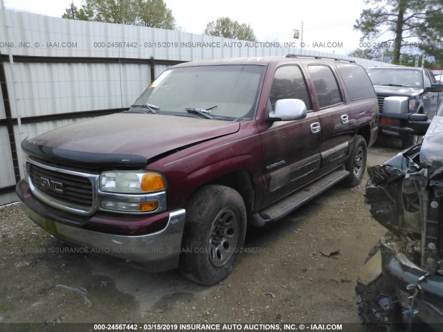 1GKEC16Z23J182778 - 2003 GMC YUKON XL C1500 BURGUNDY photo 2