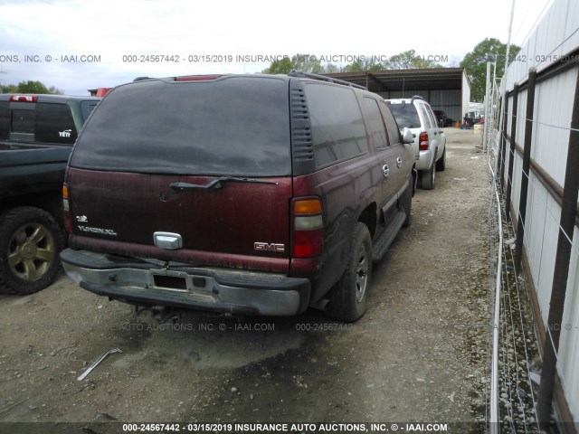 1GKEC16Z23J182778 - 2003 GMC YUKON XL C1500 BURGUNDY photo 4