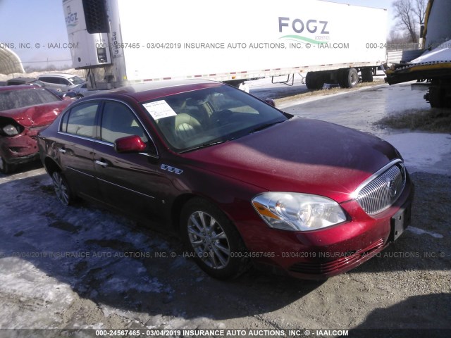 1G4HD57M09U135039 - 2009 BUICK LUCERNE CXL MAROON photo 1