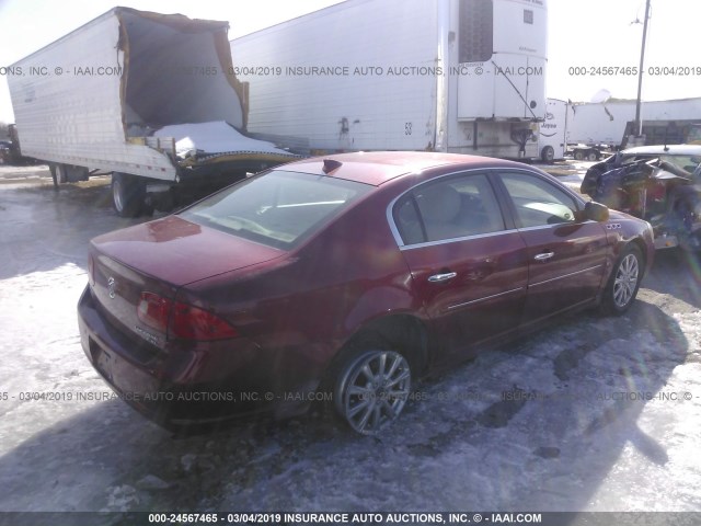 1G4HD57M09U135039 - 2009 BUICK LUCERNE CXL MAROON photo 4