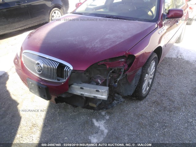 1G4HD57M09U135039 - 2009 BUICK LUCERNE CXL MAROON photo 6