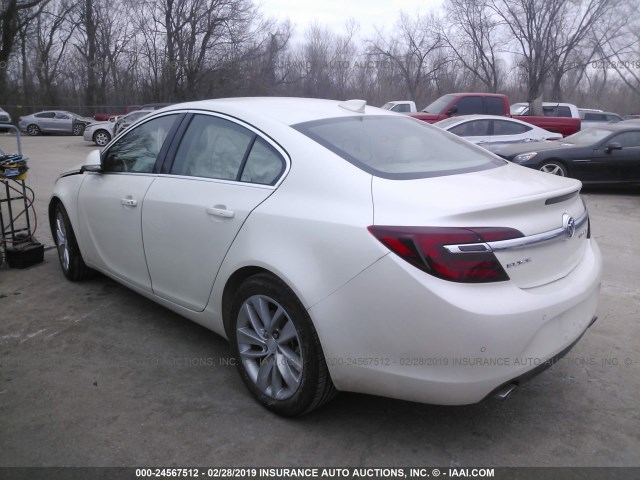 2G4GR5GX8F9298540 - 2015 BUICK REGAL PREMIUM WHITE photo 3