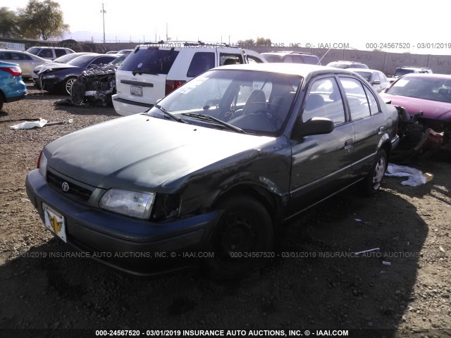 JT2BC52L8T0158295 - 1996 TOYOTA TERCEL DX GREEN photo 2