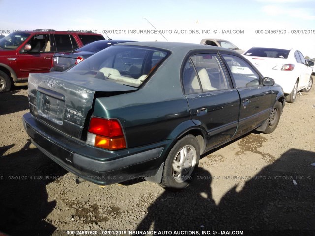 JT2BC52L8T0158295 - 1996 TOYOTA TERCEL DX GREEN photo 4