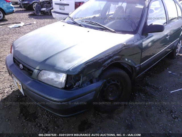 JT2BC52L8T0158295 - 1996 TOYOTA TERCEL DX GREEN photo 6