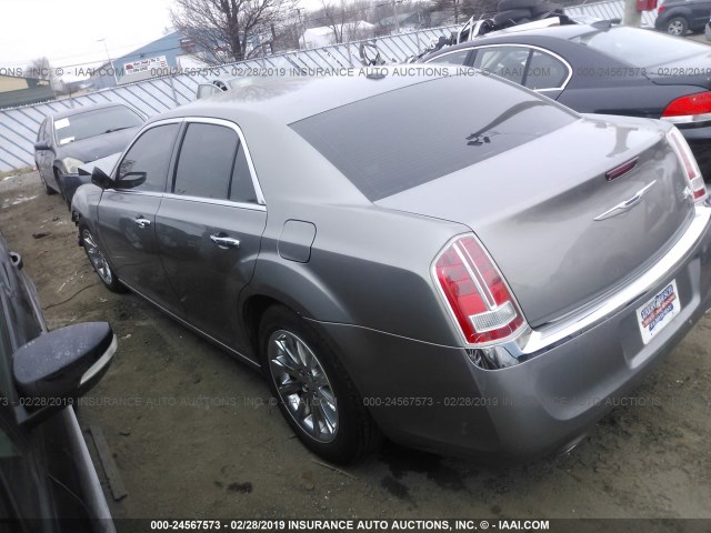 2C3CCAEG4EH171387 - 2014 CHRYSLER 300C GRAY photo 3