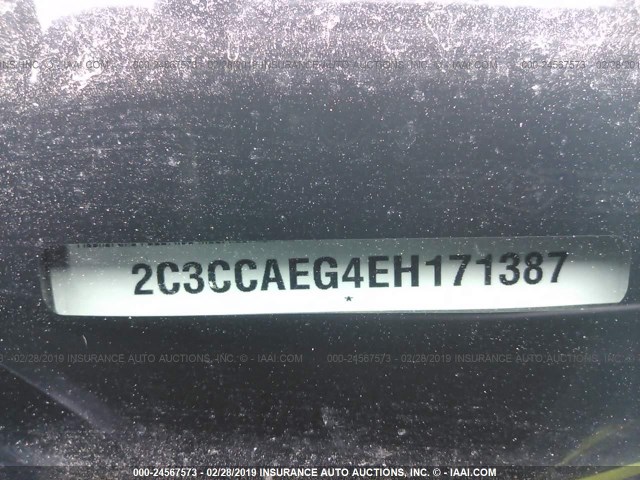 2C3CCAEG4EH171387 - 2014 CHRYSLER 300C GRAY photo 9