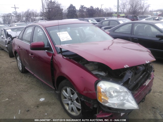 1FAFP24197G106958 - 2007 FORD FIVE HUNDRED SEL MAROON photo 1