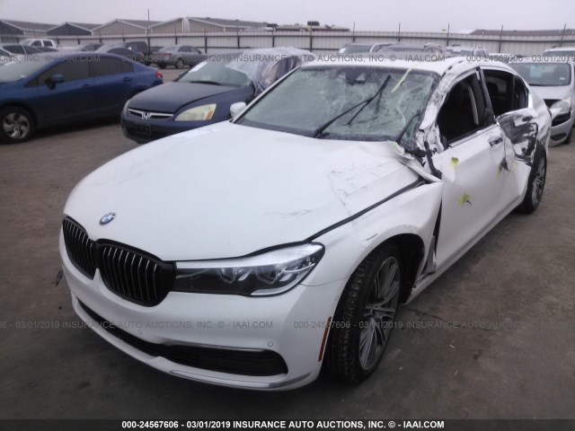 WBA7E2C58KB216685 - 2019 BMW 740 I WHITE photo 2