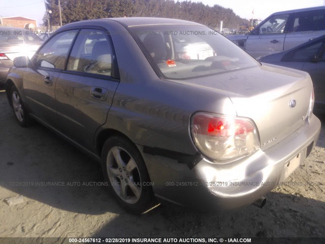 JF1GD676X6H513885 - 2006 SUBARU IMPREZA 2.5I GRAY photo 3