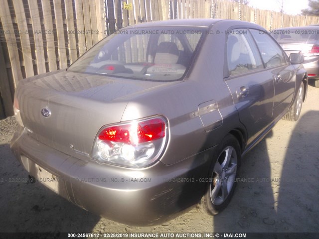 JF1GD676X6H513885 - 2006 SUBARU IMPREZA 2.5I GRAY photo 4