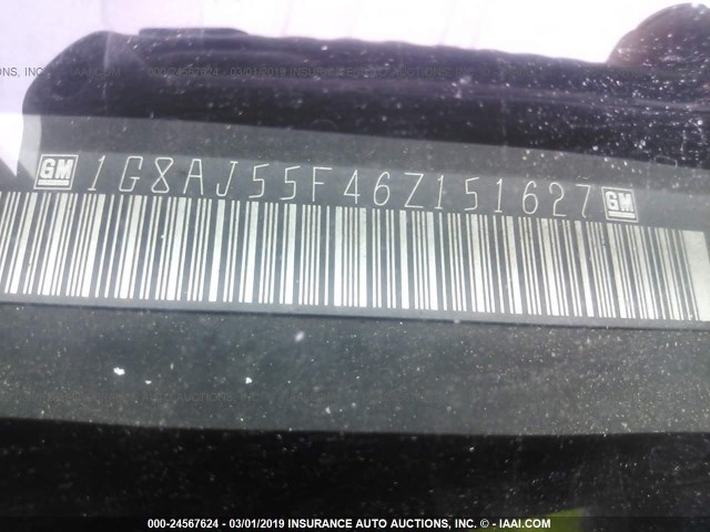 1G8AJ55F46Z151627 - 2006 SATURN ION LEVEL 2 银色 照片 9