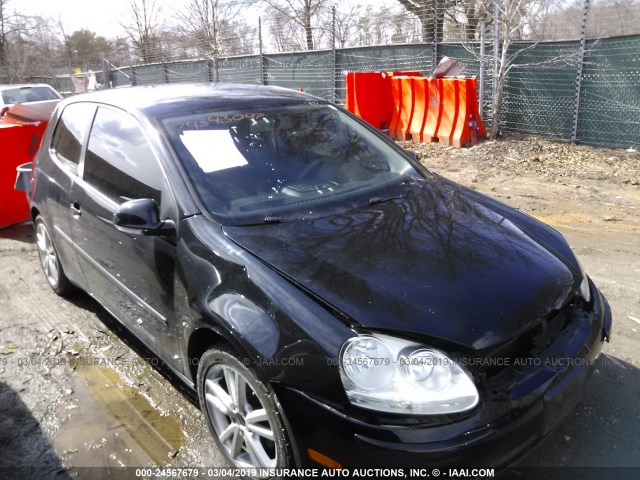 WVWBR71K37W281970 - 2007 VOLKSWAGEN RABBIT BLACK photo 1